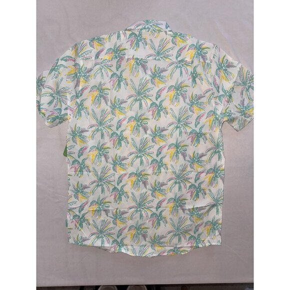 NWT Tipsy Elves Men's Shirt XL Tropical Summer Hawaiian Blue Pink White Palm NEW - Picture 14 of 16